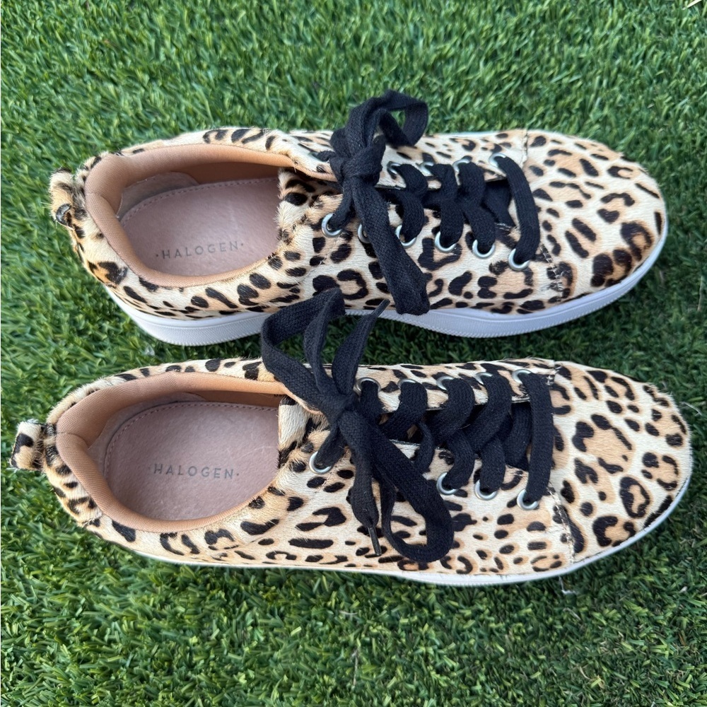 Halogen Women's Ivie Genuine Calf Hair Sneakers Shoes size 8